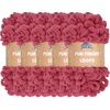 image:imageJubileeYarn Fun Finger Loops Yarn  100gSkein Jumbo Polyester  Dusty Maroon  5 Skeins039 Dusty Maroon