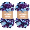 image:imageJubileeYarn Fun Finger Loops Yarn  100gSkein Jumbo Polyester  Iris  4 Skeins018 Aphrodite