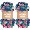 image:imageJubileeYarn Fun Finger Loops Yarn  100gSkein Jumbo Polyester  Iris  4 Skeins151 Iynx