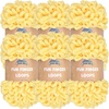 image:imageJubileeYarn Fun Finger Loops Yarn  100gSkein Jumbo Polyester  Limoncello  6 Skeins600 Light Buttercream