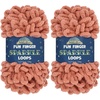 image:imageJubileeYarn Fun Finger Sparkle Loops Yarn  100gskein Polyester Jumbo Loop Yarn  Hypnos  2 Skeins1522 Rose Dawn