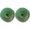 image:imageJubileeYarn Galaxy Fantasy Yarn  100gSkein Ombre Baby Weight  Party Punch  2 Balls108 Lemon Lime