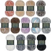 image:imageJubileeYarn Luxe Fluff Yarn  100gSkein Chunky Polyester Faux Fur  Heron  2 SkeinsVariety Pack