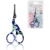 image:imageJubileeYarn Pointed Tip Embroidery Craft Stainless Steel Stork Scissors  White  1 UnitSmall Stork Blue