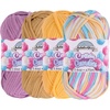 image:imageJubileeYarn Simply Sweet Yarn  100gSkein DK Cotton Blend  Super Sunshine  4 SkeinsShades of Vanilla