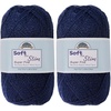 image:imageJubileeYarn Soft and Slim Yarn  50gSkein Bamboo Rayon Wool Blend  Pegasus  2 Skeins9915 Slate Blue