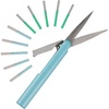 image:imageJubileeYarn TSA Compliant PenStyle Portable Travel Scissors  Red Pink amp Living Coral  1 Scissor EachTurquoise  Green