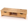 image:imageKINSON Bamboo Desk Organizers and Storage  Laptop Desk Riser  1 UnitNatural Bamboo