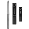 image:imageStainless Steel Nail Clippers Set  4pc Nail Care Set  Black Metal  3 Sets05 Black