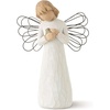 image:imageWillow Tree Angel of Healing Sculpted HandPainted Figure  Angel Holding a BlueGray Bird Comfort and Healing Gift Cast from a Susan Lordi Original Carving Includes Enclosure Card