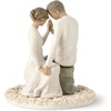 image:imageWillow Tree Anniversary Sculpted HandPainted Cake Topper  Cast from a Susan Lordi Original Carving Carved Flower Base LeadFree and FoodSafe Materials Sentiment on Enclosure CardPromise
