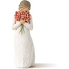 image:imageWillow Tree Grandmother Sculpted HandPainted Figure  Cast from a Susan Lordi Original Carving Gift Expressing Love and Caring Includes Enclosure Card Display on MantelRedorange Flowers