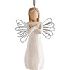 image:imageWillow Tree Heart of Gold MetalEdged Ornament Sculpted HandPainted Bas Relief  Sentimental Keepsake Gift for Loved Ones Cast from a Susan Lordi Original Carving Cast Resin Ready to HangHeart of Gold MetalEdged