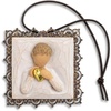 image:imageWillow Tree Heart of Gold MetalEdged Ornament Sculpted HandPainted Bas Relief  Sentimental Keepsake Gift for Loved Ones Cast from a Susan Lordi Original Carving Cast Resin Ready to HangKindness Girl MetalEdged