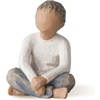 image:imageWillow Tree Imaginative Child Sculpted HandPainted FigureDarker Skin Tones  Hair Color