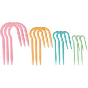 image:image22 Piece Crochet and Knitting Tools Accessories Kit  Plastic Cable Needle Stitch Holders and Locking Ring Stitch Markers16 Piece Set