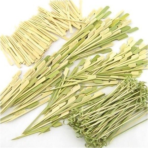 image:image400 pcs Bamboo SkewerDecorative Cocktail Picks Assortment 01 Paddle Picks Knotted Picks and Mini Forks by BambooMNAssortment 01