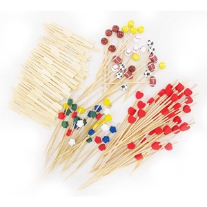 image:image400 pcs Bamboo SkewerDecorative Cocktail Picks Assortment 01 Paddle Picks Knotted Picks and Mini Forks by BambooMNAssortment 02