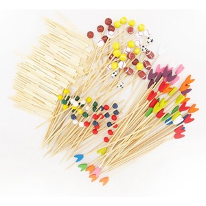 image:image400 pcs Bamboo SkewerDecorative Cocktail Picks Assortment 01 Paddle Picks Knotted Picks and Mini Forks by BambooMNAssortment 03