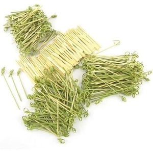 image:image400 pcs Bamboo SkewerDecorative Cocktail Picks Assortment 06 Knotted Picks and Mini Forks by BambooMNAssortment 06