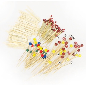 image:image400 pcs Bamboo SkewerDecorative Cocktail Picks Assortment 06 Knotted Picks and Mini Forks by BambooMNAssortment 09