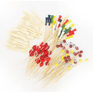 image:image400 pcs Bamboo SkewerDecorative Cocktail Picks Assortment 06 Knotted Picks and Mini Forks by BambooMNAssortment 10