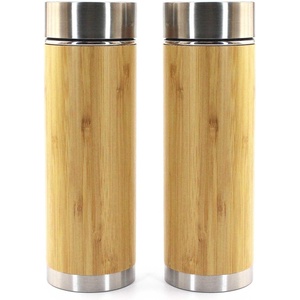 image:imageBamboo Insulated Thermos with Removable Tea Infuser  10oz  2 Pack