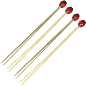 image:imageBambooMN  Decorative 35 Brown Ball Double Picks  100 Pieces100 Pieces