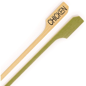 image:imageBambooMN  GlutenFree Marker Bamboo Paddle Skewer Pick  35 89cm  1000 PiecesChicken