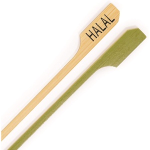 image:imageBambooMN  GlutenFree Marker Bamboo Paddle Skewer Pick  35 89cm  1000 PiecesHalal