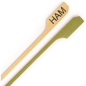 image:imageBambooMN  GlutenFree Marker Bamboo Paddle Skewer Pick  35 89cm  1000 PiecesHam