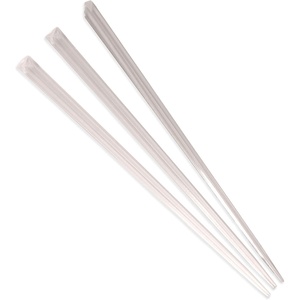 image:imageBambooMN  Triangular Prism Plastic Fruit Appetizer Cocktail Pick 35 9cm  Clear  300 PiecesClear