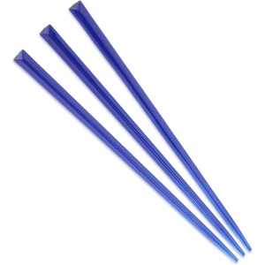 image:imageBambooMN  Triangular Prism Plastic Fruit Appetizer Cocktail Pick 35 9cm  Clear  300 PiecesDark Blue