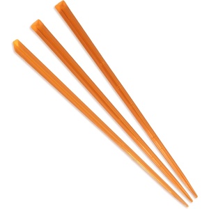 image:imageBambooMN  Triangular Prism Plastic Fruit Appetizer Cocktail Pick 35 9cm  Clear  300 PiecesOrange
