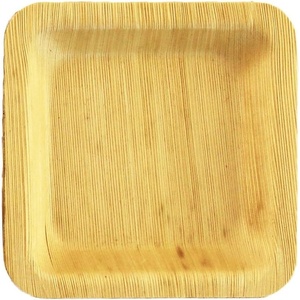 image:imageBambooMN 10 Premium Bamboo Leaf Square Dinner Plate All Natural Disposable Compostable for Catering and Home Use 10 Pieces300