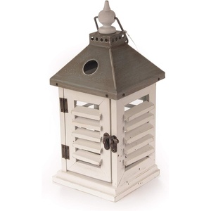 image:imageBambooMN 15 Decorative Wooden Farmhouse Lanterns  Large Rustic Lantern Candle Holders for Outdoor and Home  Brushed SageBrushed Grey