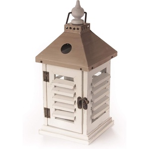 image:imageBambooMN 15 Decorative Wooden Farmhouse Lanterns  Large Rustic Lantern Candle Holders for Outdoor and Home  Brushed SageBrushed Tan