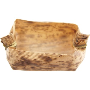image:imageBambooMN 26 x 18 x 1 Premium Bamboo Leaf Capsule All Natural Disposable Compostable for Catering and Home Use 100 Pieces1000