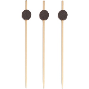 image:imageBambooMN 35 Decorative Green Bead Bamboo Appetizer and Hors DOeuvre Skewer Picks  300 Pieces35 Black Circle