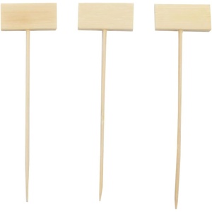 image:imageBambooMN 5 Decorative Bamboo Small Billboard Cocktail Hors Doeuvres Pick Skewer for Events Restaurants or Home Party Supplies 100 Pieces300