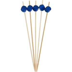 image:imageBambooMN 59 Decorative Dice Party End Bamboo Cocktail Fruit Sandwich Picks Skewers for Catered Events Holidays Restaurants or Buffets Party Supplies Assortment 100 PiecesBlue