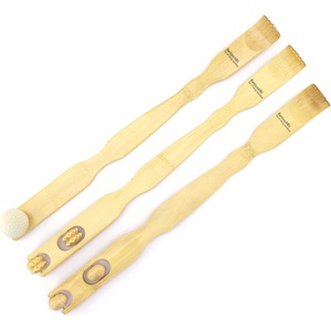 image:imageBambooMN 5pc Traditional Bamboo Back Scratcher and Body Relaxation amp Travel Size3 Pc Massager Set