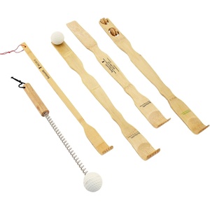image:imageBambooMN 5pc Traditional Bamboo Back Scratcher and Body Relaxation amp Travel Size4 Pc Massager Set With Bonus