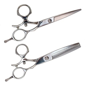 image:imageBambooMN 6 Japanese Stainless Steel 1820 Thinning Barber Shears Swivel Handle  1 UnitSet 99