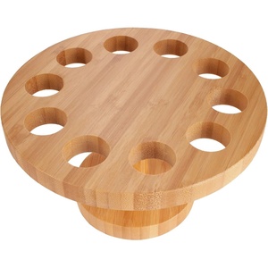 image:imageBambooMN 725 Inch Natural Bamboo Circle Food Cone Display Tamaki Stand for Restaurants Catered Events Party or Buffets Holds up to 10 Cones  10 PiecesCircle