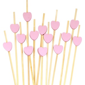 image:imageBambooMN 83 Inch Pink Heart Bamboo Food and Drink Pick Skewers for Catered Events Holidays Restaurants or Buffets Party Supplies 100 Pieces300