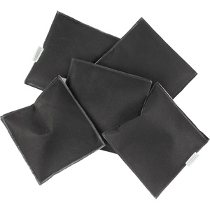 image:imageBambooMN Activated Bamboo Charcoal Odor Absorbing Moisture Eliminating Square Pouch 100g Per Bag 10 Bags TanBlack