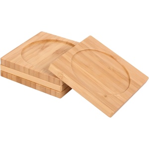 image:imageBambooMN Bamboo Coaster Set  4 x 4 Square  2 Sets of 4Square