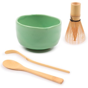 image:imageBambooMN Brand  Matcha Green Tea Whisk Set  Whisk  Scoop  Tea Spoon  Soft Light Green BowlSoft Light Green  Set