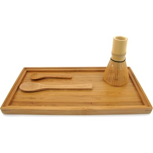 image:imageBambooMN Chasen Tea Whisk  Small Scoop for preparing Matcha  Tea Spoon  Tea Serving TrayTea Whisk  Small Scoop  Teaspoon  Serving Tray Set